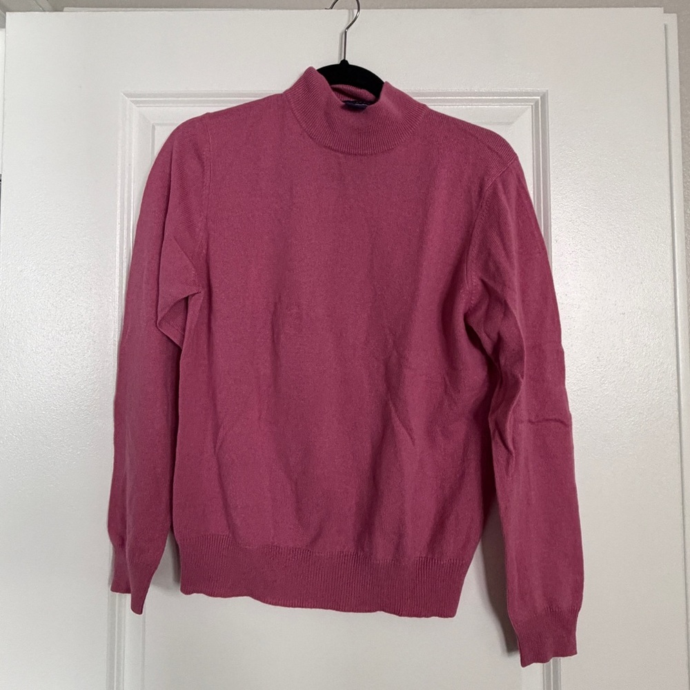 Charter Club Women’s Turtleneck Sweater in Pink